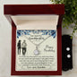 Dear Beautiful Grandaughter Eternal Hope Necklace and Cubic Zirconia Earring Set