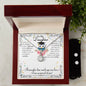 To my Daughter on your Graduation, Eternal Hope Necklace and Cubic Zirconia Earring Set