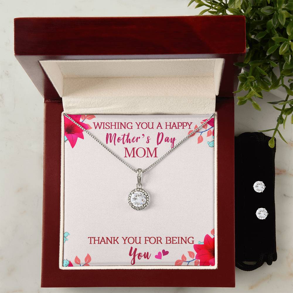 Eternal Hope Necklace and Cubic Zirconia Earring Set Wishing you a happy Mothers day