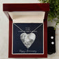 To Life, To Love To Many More Years of Happiness, Eternal Hope Necklace and Cubic Zirconia Earring Set