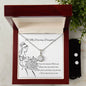 Daughter Wedding Day Jewellery Gift Set, Eternal Hope Necklace and Cubic Zirconia Earring Set