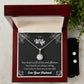 Eternal Hope Necklace and Cubic Zirconia Earring Set To my Wife