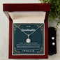 To my Granddaughter, Eternal Hope Necklace and Cubic Zirconia Earring Set