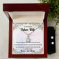 To my Beloved Future Wife, Eternal Hope Necklace and Cubic Zirconia Earring Set
