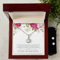 My Dear Sister, Eternal Hope Necklace and Cubic Zirconia Earring Set