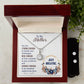 Eternal Hope Necklace and Cubic Zirconia Earring Set To my Mother-Just breathe