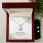 Happy Birthday, Eternal Hope Necklace and Cubic Zirconia Earring Set