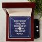 Everywhere I look Eternal Hope Necklace and Cubic Zirconia Earring Set