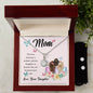 Eternal Hope Necklace and Cubic Zirconia Earring Set Mom, The love between a mother and her daughter is forever