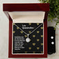 To my Grandmother, Eternal Hope Necklace and Cubic Zirconia Earring Set