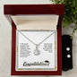 Congratulation-I wish you the strength to face, Eternal Hope Necklace and Cubic Zirconia Earring Set
