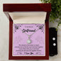 To my Beloved Girlfriend, Eternal Hope Necklace and Cubic Zirconia Earring Set