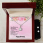 Good Friend, Eternal Hope Necklace and Cubic Zirconia Earring Set