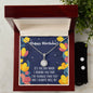 Happy Birthday Sister, Eternal Hope Necklace and Cubic Zirconia Earring Set