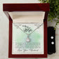 Eternal Hope Necklace and Cubic Zirconia Earring Set To my wife-You are my love