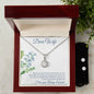 Eternal Hope Necklace and Cubic Zirconia Earring Set Dear Wife I Love you Always and Forever