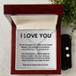 I love you, Eternal Hope Necklace and Cubic Zirconia Earring Set