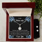 To my Beloved Future Wife, Eternal Hope Necklace and Cubic Zirconia Earring Set