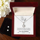 Eternal Hope Necklace and Cubic Zirconia Earring Set To Wife From Husband