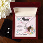 Eternal Hope Necklace and Cubic Zirconia Earring Set Mom, The love between a mother and her daughter is forever