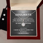 To My Soulmate, Eternal Hope Necklace and Cubic Zirconia Earring Set