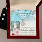 You will always be the Sister of my Soul, Eternal Hope Necklace and Cubic Zirconia Earring Set