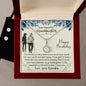 Dear Beautiful Grandaughter Eternal Hope Necklace and Cubic Zirconia Earring Set