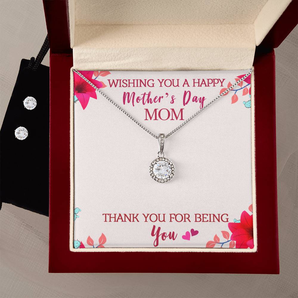 Eternal Hope Necklace and Cubic Zirconia Earring Set Wishing you a happy Mothers day