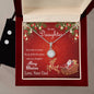 Merry Christmas to my Daughter, Eternal Hope Necklace and Cubic Zirconia Earring Set