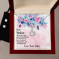 Dear Sister Eternal Hope Necklace and Cubic Zirconia Earring Set
