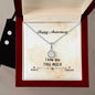 Happy Anniversary, Eternal Hope Necklace and Cubic Zirconia Earring Set