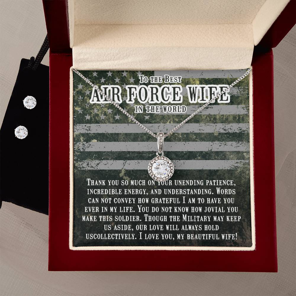 Eternal Hope Necklace and Cubic Zirconia Earring Set Thank you so much -Air force wife