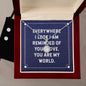 Everywhere I look Eternal Hope Necklace and Cubic Zirconia Earring Set