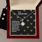 To my Grandmother, Eternal Hope Necklace and Cubic Zirconia Earring Set