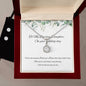 Daughter Wedding day Jewellery gift set, Eternal Hope Necklace and Cubic Zirconia Earring Set