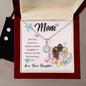 Eternal Hope Necklace and Cubic Zirconia Earring Set Mom, The love between a mother and her daughter is forever