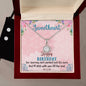 SweetHeart Happy Birthday boho chick, Eternal Hope Necklace and Cubic Zirconia Earring Set