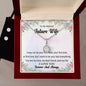 To my Beloved Future Wife, Eternal Hope Necklace and Cubic Zirconia Earring Set