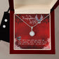 Eternal Hope Necklace and Cubic Zirconia Earring Set To my Firefighter Wife