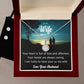 Eternal Hope Necklace and Cubic Zirconia Earring Set To my Wife Love your husband
