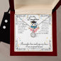 To my Daughter on your Graduation, Eternal Hope Necklace and Cubic Zirconia Earring Set
