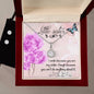 I smile because you are my Little Sister, Eternal Hope Necklace and Cubic Zirconia Earring Set