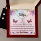 Eternal Hope Necklace and Cubic Zirconia Earring Set To my Wife Love your husband2