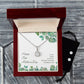 Eternal Hope Necklace and Cubic Zirconia Earring Set Happy First Mother's Day