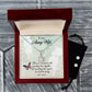 Eternal Hope Necklace and Cubic Zirconia Earring Set To my Army wife