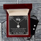 Eternal Hope Necklace and Cubic Zirconia Earring Set To my Wife