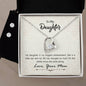 Forever Love Necklace and Cubic Zirconia Earring Set To my daughter-My daughter is my biggest