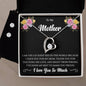 Forever Love Necklace and Cubic Zirconia Earring Set To My Mother