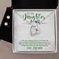 Forever Love Necklace and Cubic Zirconia Earring Set To my daughter-I want you to believe