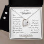 Forever Love Necklace and Cubic Zirconia Earring Set To my daughter-You have survived
